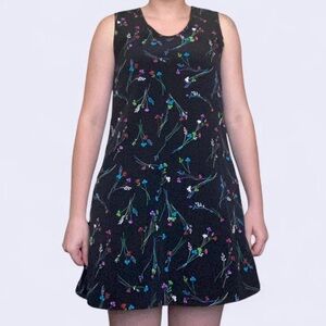 Floral Black Dress